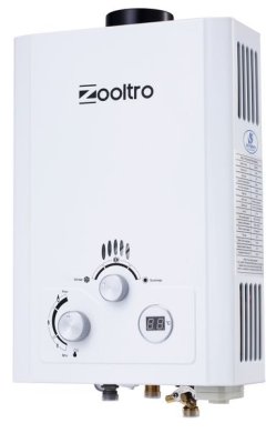 Zooltro Indoor Outdoor Instant LP Gas Water Heater with LCD Display - 12l