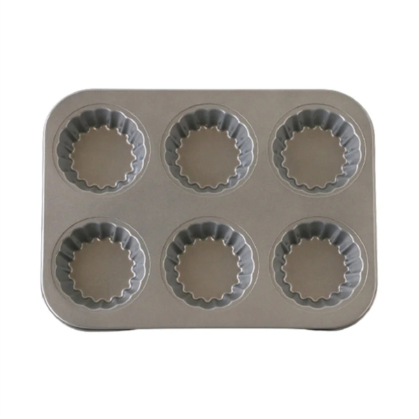 Flower Lace Carbon Steel Bakeware Mold Fruit Egg Tart Mini Cupcake Biscuit