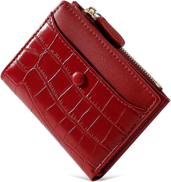 Wallet Large Capacity Folding Multi-Card Wallet - Red