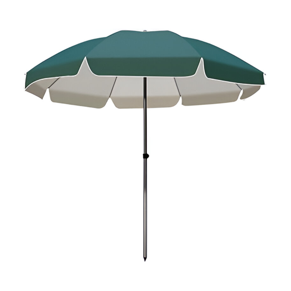 2.4m Height Adjustable Outdoor Umbrella for Patio, Beach, and Pool