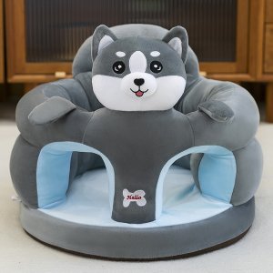 Baby Sofa Support Plush Chair - Grey
