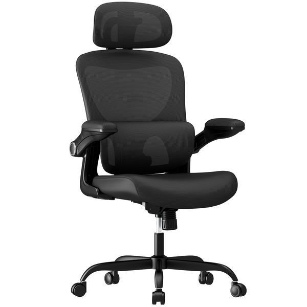 Mesh Office Chair Swivel Comfy Armrest Computer Chair