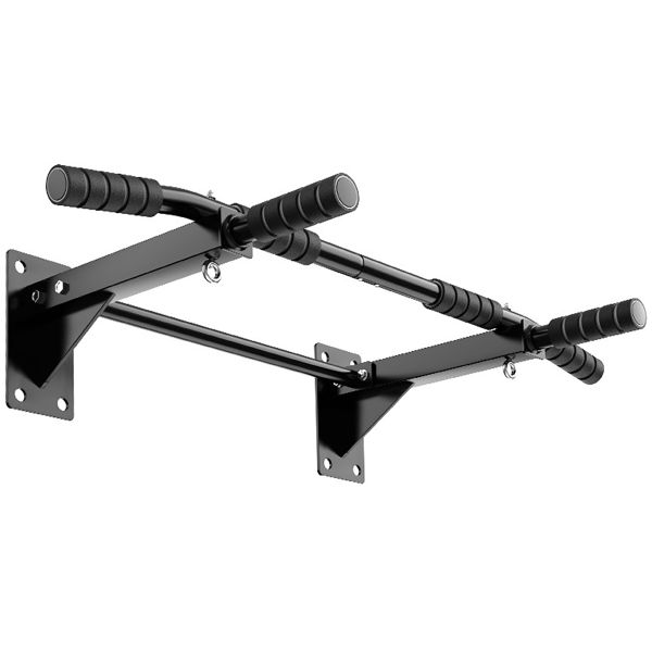 Fitness Wall Mounted Pull Up Bar - Heavy Duty Home Gym Chin Up Station