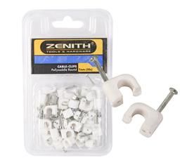 Cable-Clips P/Saddle Rnd 7mm 50x - 5 Pack
