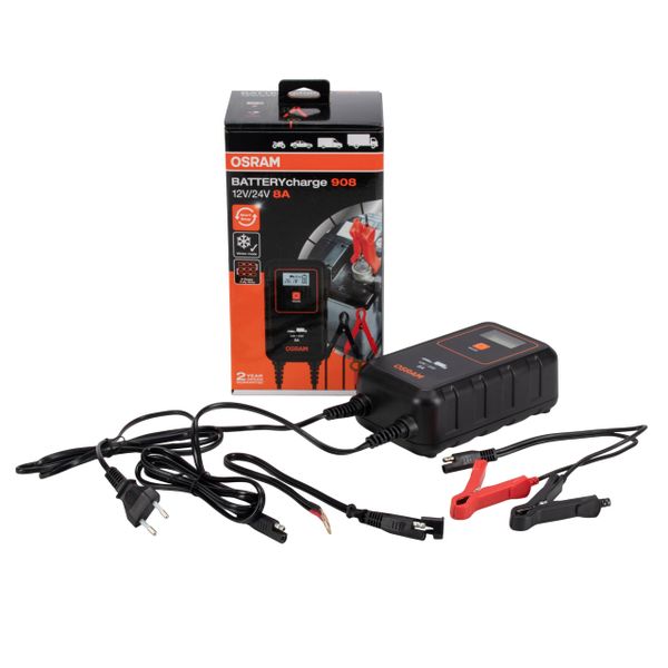 Osram OEBCS908 8A Batterycharge 12V Smart Battery Charger Kit