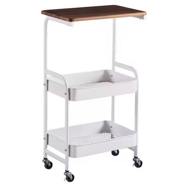 Multi-functional Movable Storage Rack Organizer Trolley With Wheels-3-tier