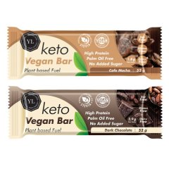 Protein Bars | Vegan - Café Mocha &amp; Dark Chocolate - 6 Pack | YL