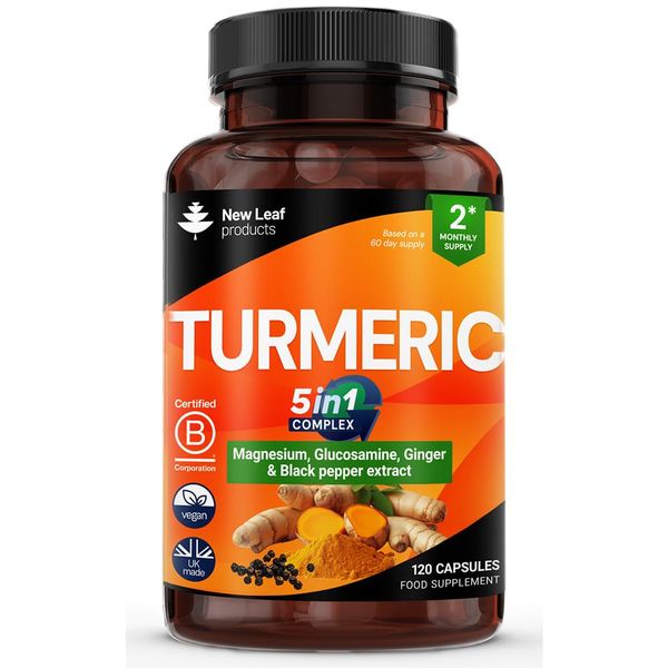 Turmeric Complex 5in1 Capsules with Magnesium Glycinate -Bone,Joint,Muscle
