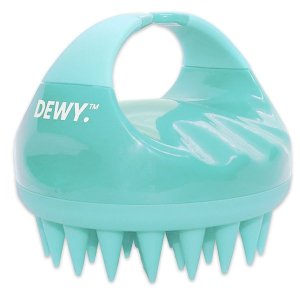 Dewy - Silicone Shampoo Brush / Hair Scalp Massager / Shower Brush (Purple)