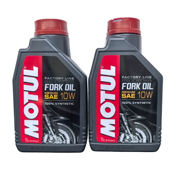 Motul Factory Line Fork Oil Medium 10wt Bundle