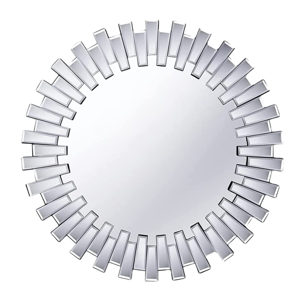 Luxury Design Round Geometric Wall Mounted Mirror - 90cm x 90cm