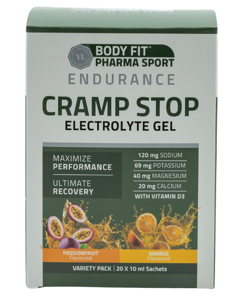 Youthful Living Cramp Stop Electrolyte Gels 20's Passion Fruit and Orange