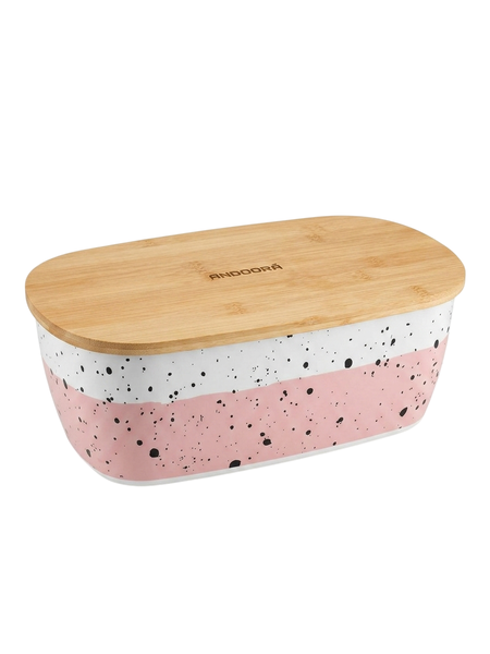 Andoora 2 in 1 Bamboo Bread Bin