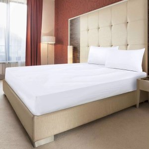 JUSIUU Hotel Quality 100% Cotton 300tc Ultra-Soft Luxury Fitted Sheet