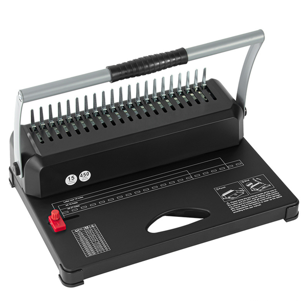 Binding Machine 21Holes Comb Bind Book Maker Comb Binder Spines Starter Kit
