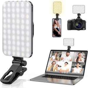 60 LED Portable Selfie LightLighting with Clip &amp; Camera Tripod