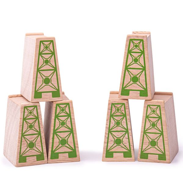 Bigjigs Rail High Level Wooden Train Track Expansion Pack