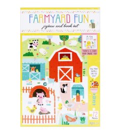 Farmyard Fun 72 Piece Jigsaw and Book