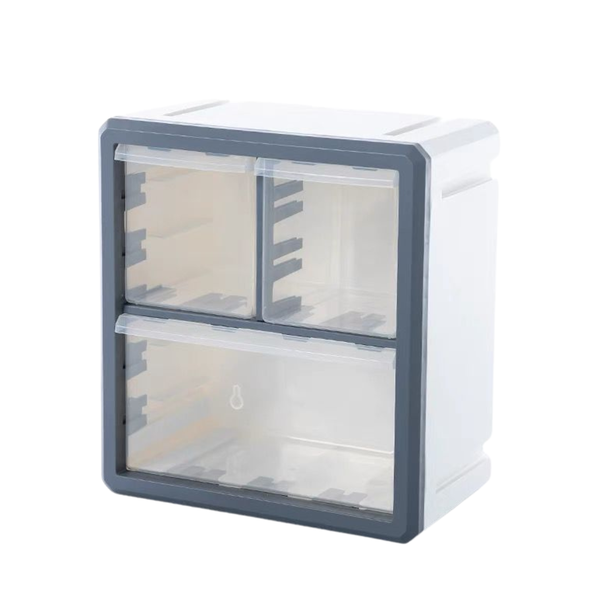 Bestby - 3 Drawers Organizer Storage Box For Stationary/Lego/Jewelry/Parts