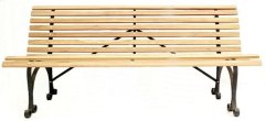Cape Bench hardwood with steel frame 1,8m