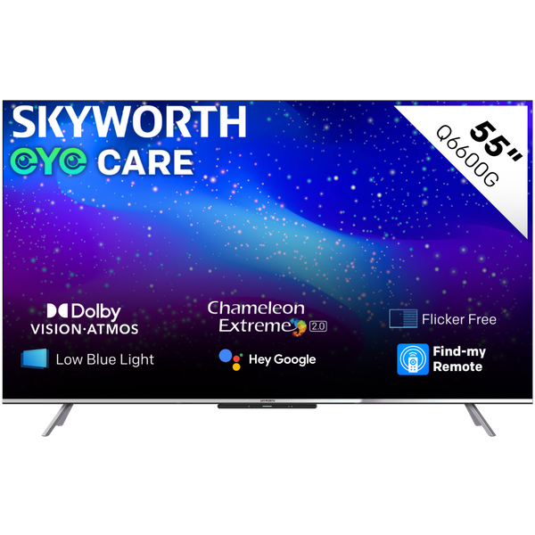 Skyworth 55" Q6600G 4K QLED Smart Google TV with Google Assistant