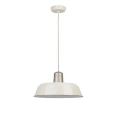 Inspire Pendant Lamp E27x1 D38cm Metal Matt Cream Inspire Milky