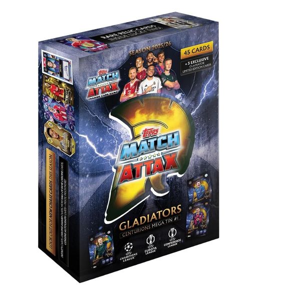 Topps Match Attax 2026 Soccer Trading Cards Mega Tin