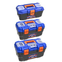 Wadfow - 3 Pce Plastic Tool Box Set (13" / 16" / 19")