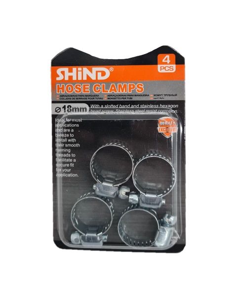 Hose Clamps 4 Piece - 18mm