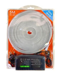 12V Cool White Neon Flex LED Strip Light 5M with Power Supply - MRUL