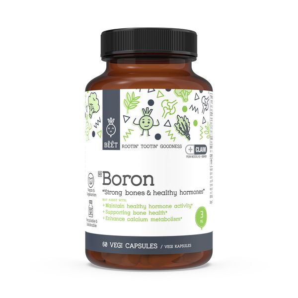 Boron 3mg Supplement Vegan 60 Vegi Capsules