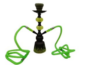 Premium Green &amp; Black 2 Pipe Hookah