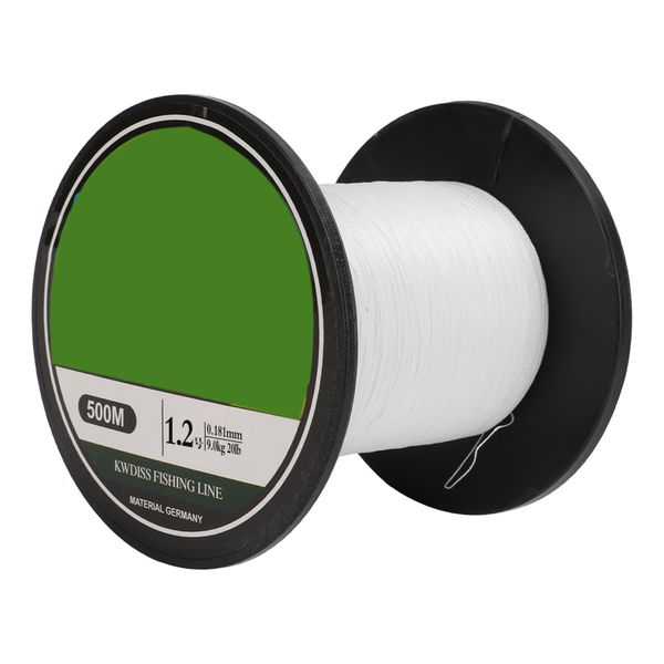 500m 4-Strand PE Braided Line (1.2 White)