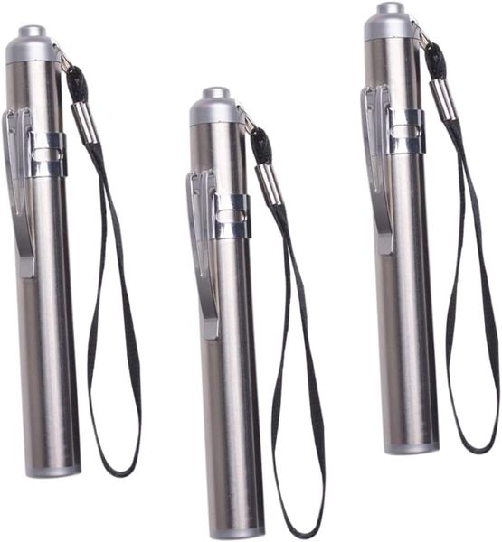 3 Pieces Outdoor Led Flashlight Portable Mini Rechargeable Battery
