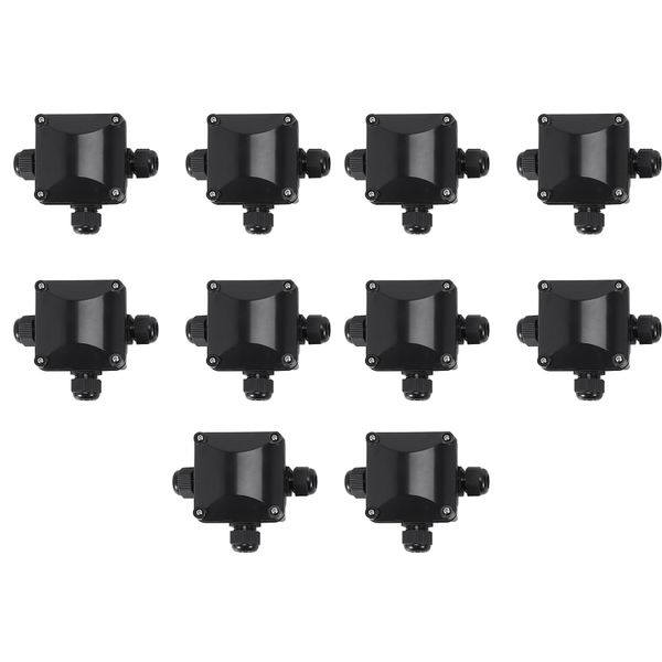 3-Way Junction Box Waterproof for Outdoor Compatible with Universal
