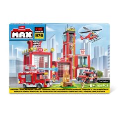 Max-Max City Int -Series 1-976-Brick Box Playset Fire Station