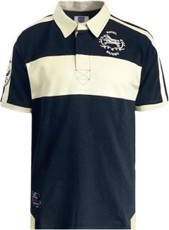 Ellis Rugby - Men's Natal Rugby Polo 1992 - Black ECRU