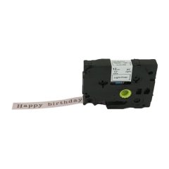 PUTY Compatible Brother Ribbon TZ-RLP31 Black on Light Pink 12mm Tape
