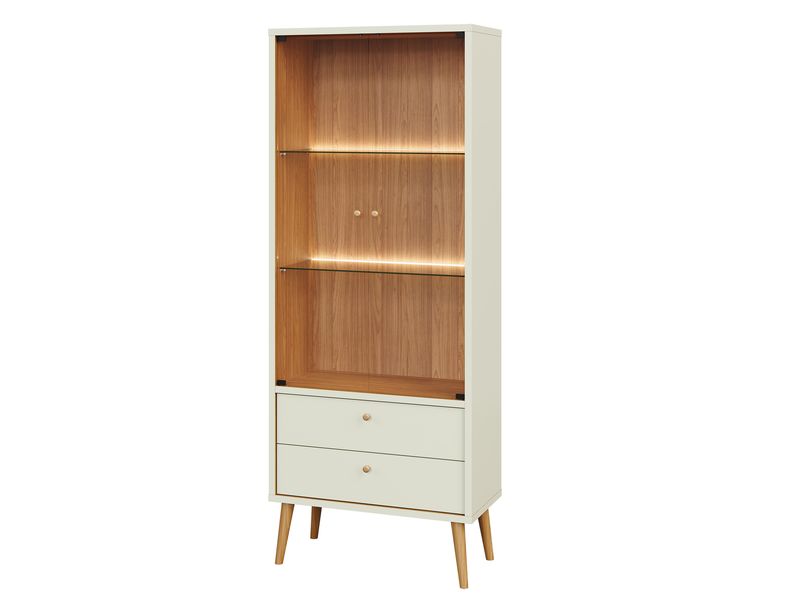 2 Glass Door Display Cabinet