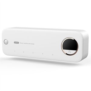 UV Toothbrush Storage Sterilizer With LED Display Bathroom White