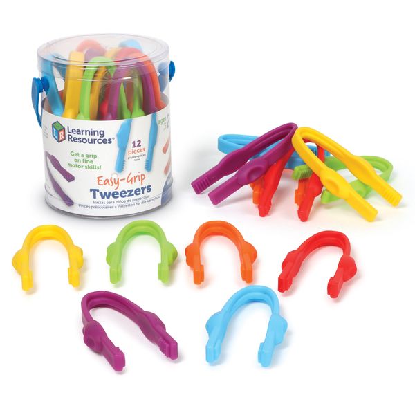 Learning Resources Easy-Grip Tweezers - Set of 12