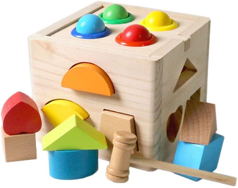 Wooden Colorful Shape Educational Puzzle Toy
