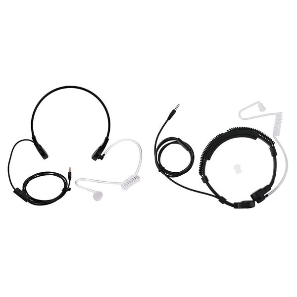 3 5Mm Plug Throat Earphone Headset With Throat Mic For Smartphones