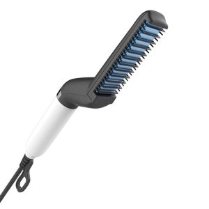 Men Quick Beard Straightener Multifunctional Hair Comb Curling Curler