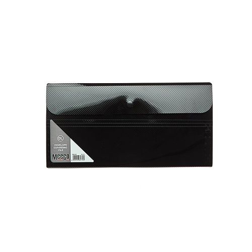 Meeco - Dl Envelope Size Expanding File 6 Division - Black