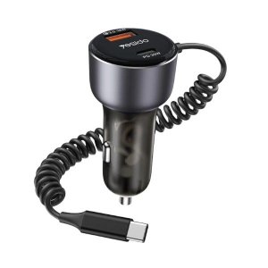 YESIDO - Y56 - 60W Super Fast Car Charger - Grey