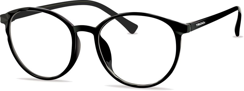 TROO Blue Light Blocking Round Lens Glasses (Computer/Gaming/TV/Phone)