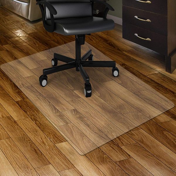 Clear Chair Mat for Hard Floors Transparent Floor Mats Wood 36" X 48