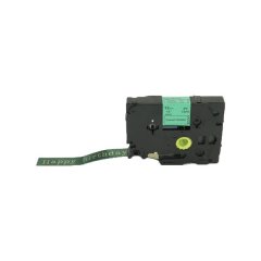 PUTY Compatible Brother Ribbon TT-BTZRFG34 Gold on Forrest Green 12mm Tape