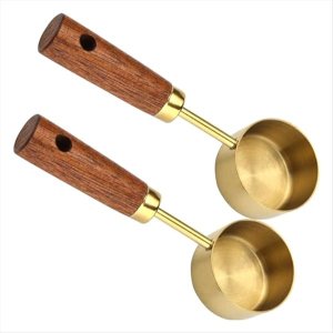 Stainless Steel Coffee Scoop for Ground Coffee, 15ml with Handle -A